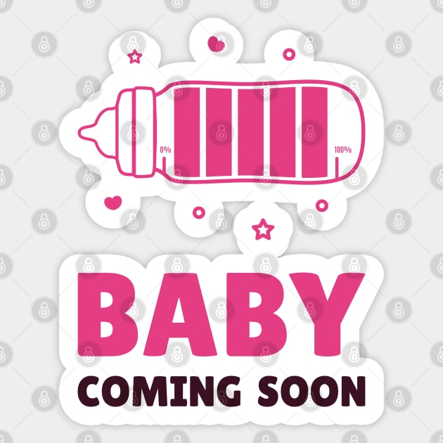 Baby Coming Soon Sticker by OnepixArt